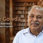 Anke Gowda at Pustaka Mane free library in Karnataka