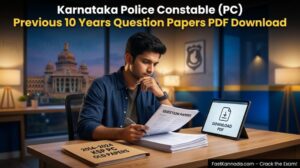 Karnataka KSP Police Constable Previous Year Question Papers PDF Download